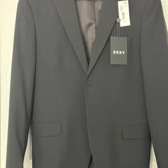 NWT, DKNY Men's Suit, Black